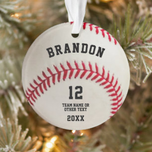 Baseball Ball Red Stitch Photo Cer personnalisé