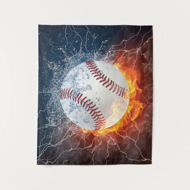 Baseball ball tapestry (Front)