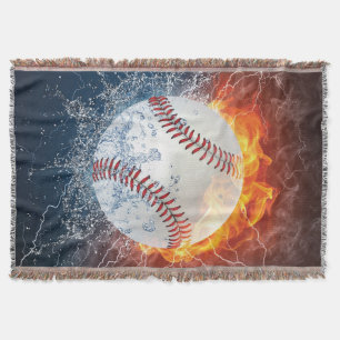 Baseball ball throw blanket
