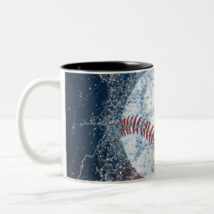 Baseball ball Two-Tone coffee mug
