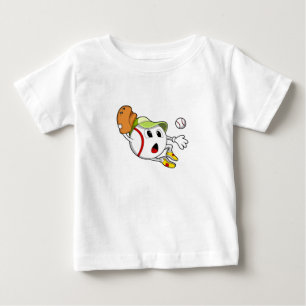 Baseball ball with Baseball glove & Cap Baby T-Shirt