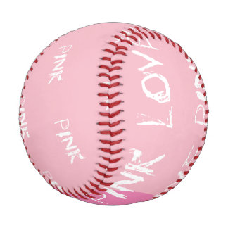 Baseball Balle de base-ball love pink