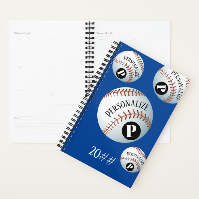 Baseball Baller Monogramme personnalisé Multi (Devant avec enveloppe)