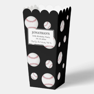 Baseball Balls Sport Theme Birthday Party Favor Box