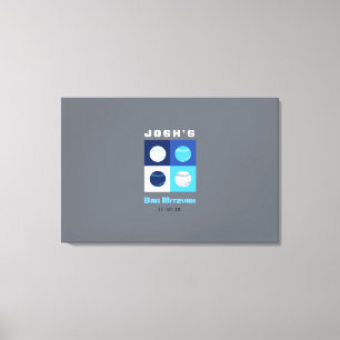 BASEBALL Bar Bat Mitzvah Sign In Board