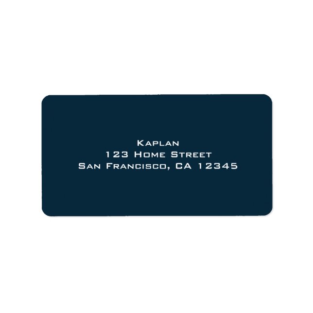 Baseball Bar Mitzvah Return Address Label (Front)