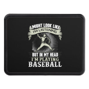 Baseball Baseball Bat Pitcher Gift Trailer Hitch Cover