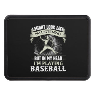 Baseball Baseball Bat Pitcher Gift Trailer Hitch Cover