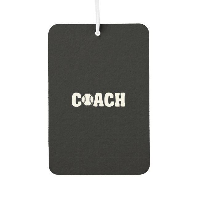 Baseball - Baseball Coach Air Freshener (Front)