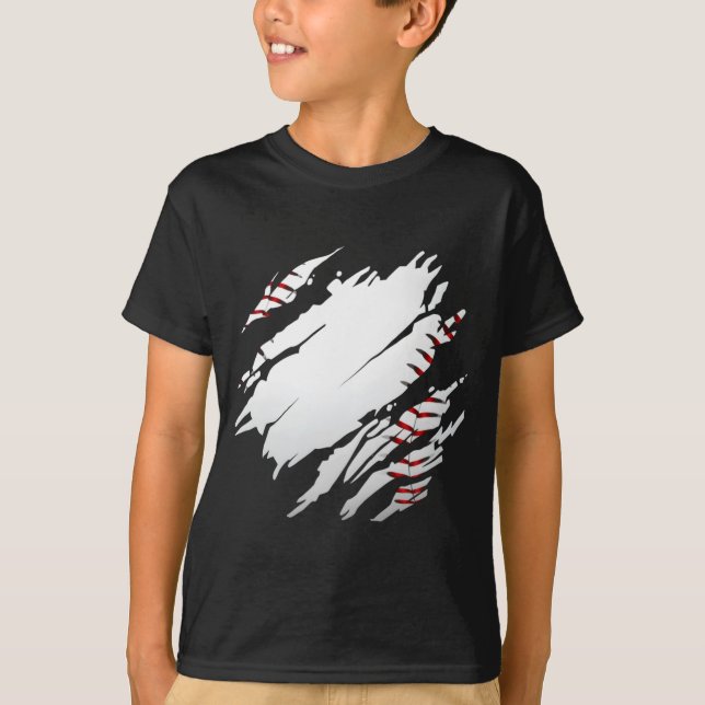 Baseball Baseball Illustration T-Shirt (Front)