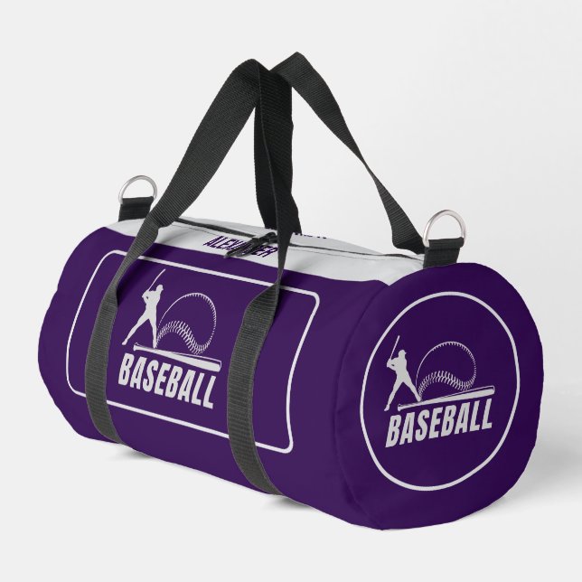 Baseball, Baseball Player, Team, Birthday Gift    Duffle Bag (Left Corner)