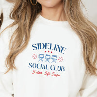 Baseball Baseline Social Club with league name