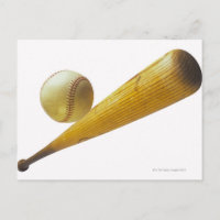 Baseball bat and ball
