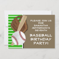 Baseball Bat Sports Boys Birthday Party Theme