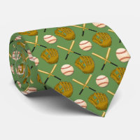 Baseball & Bat Tie