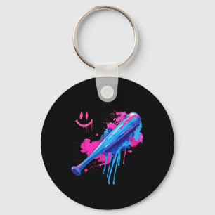 Baseball Bat With Sprinkles Drip For Men Boys 1 Keychain