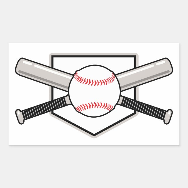 Baseball Bats and Ball Sticker (Front)