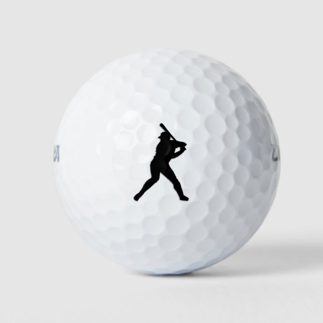 Baseball Batter Golf Balls (Front)