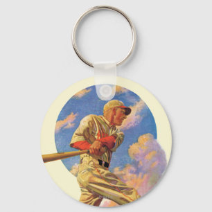 Baseball Batter Keychain