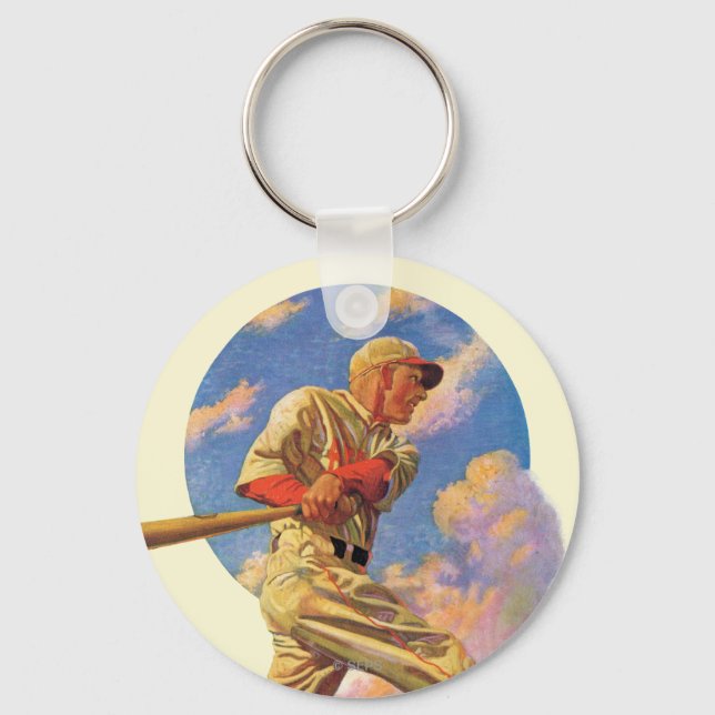 Baseball Batter Keychain (Front)