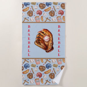 Baseball  beach towel