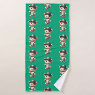 Baseball Bears 1 Bath Towel