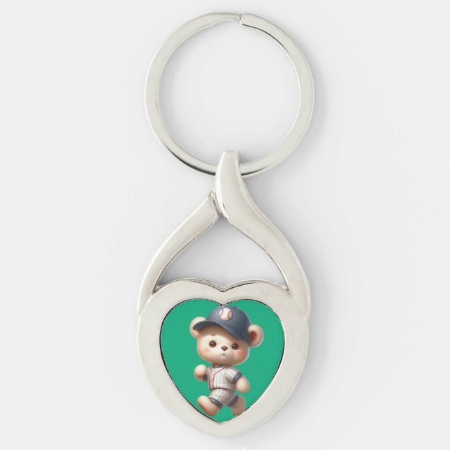 Baseball Bears 1 Keychain (Front)