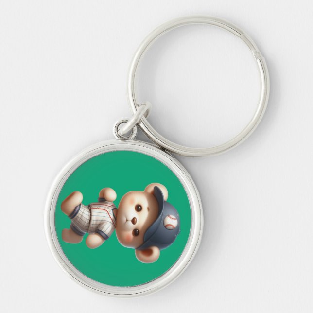 Baseball Bears 1 Keychain (Front)