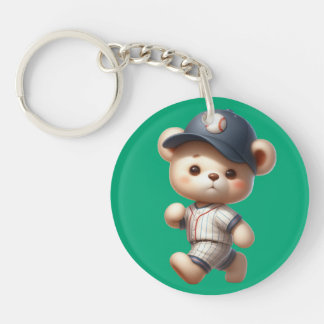 Baseball Bears 1 Keychain