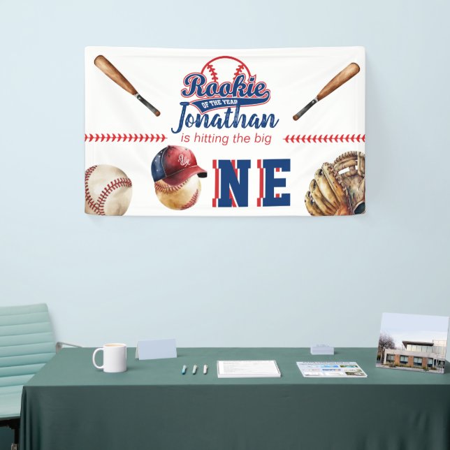 Baseball Birthday |  1st Birthday Banner (Tradeshow)