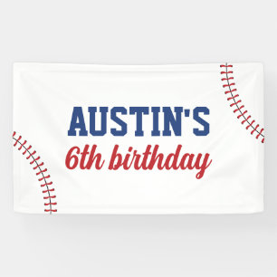 Baseball Birthday Backdrop Rookie Year Banner