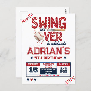 Baseball birthday boy  postcard
