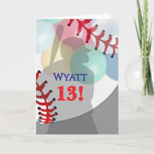 Baseball Birthday Card