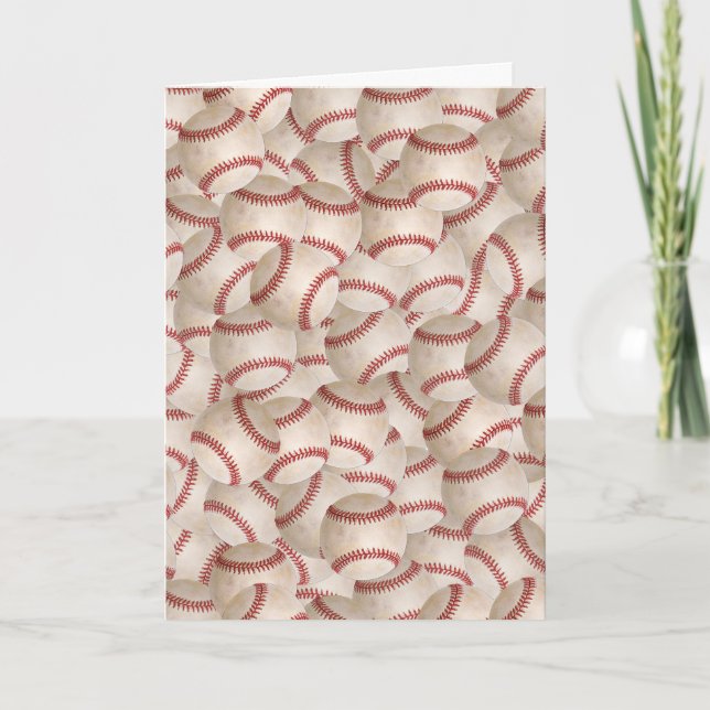 Baseball Birthday Card (Front)