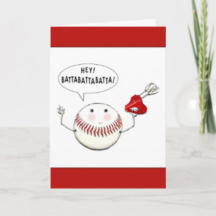 Baseball Birthday Card