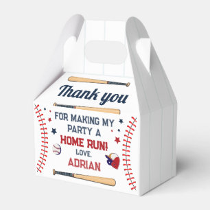 Baseball Birthday Favor Box