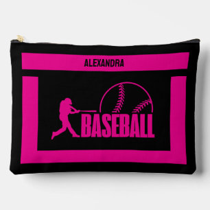 Baseball Birthday Gift, Baseball Player Girl,  Accessory Pouch
