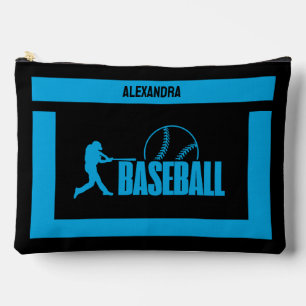 Baseball Birthday Gift, Baseball Player Girl,  Accessory Pouch
