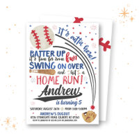 Baseball Birthday Invitation