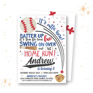 Baseball Birthday Invitation