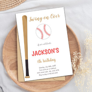 Baseball Birthday Invitation