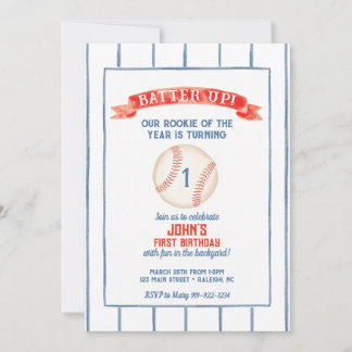 Baseball Birthday Invitation