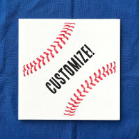 Baseball Birthday Party Custom Name or Text
