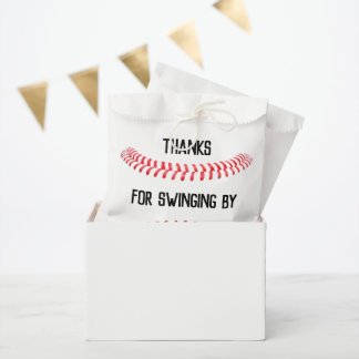 Baseball Birthday Party Personalized Thank You Favour Bag