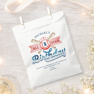 Baseball Birthday Party Thank You  Favour Bag