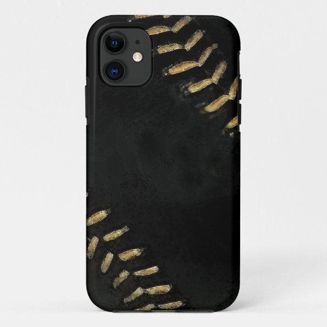 baseball black Case-Mate iPhone case (Back)