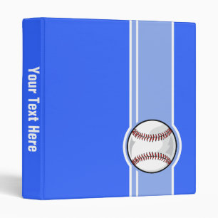 Baseball; Blue Binder
