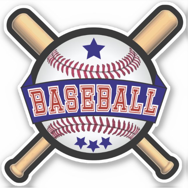 Baseball - Blue - Kiss-Cut (Front)