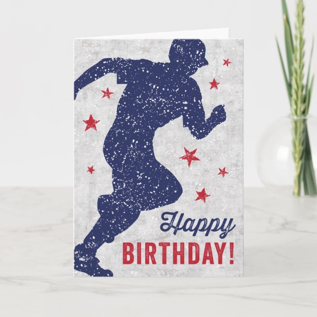 Baseball Bonne carte d'anniversaire avec garçon en