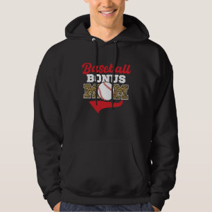 Baseball Bonus Mom  Stepmother Stepmom Stepson Mot Hoodie